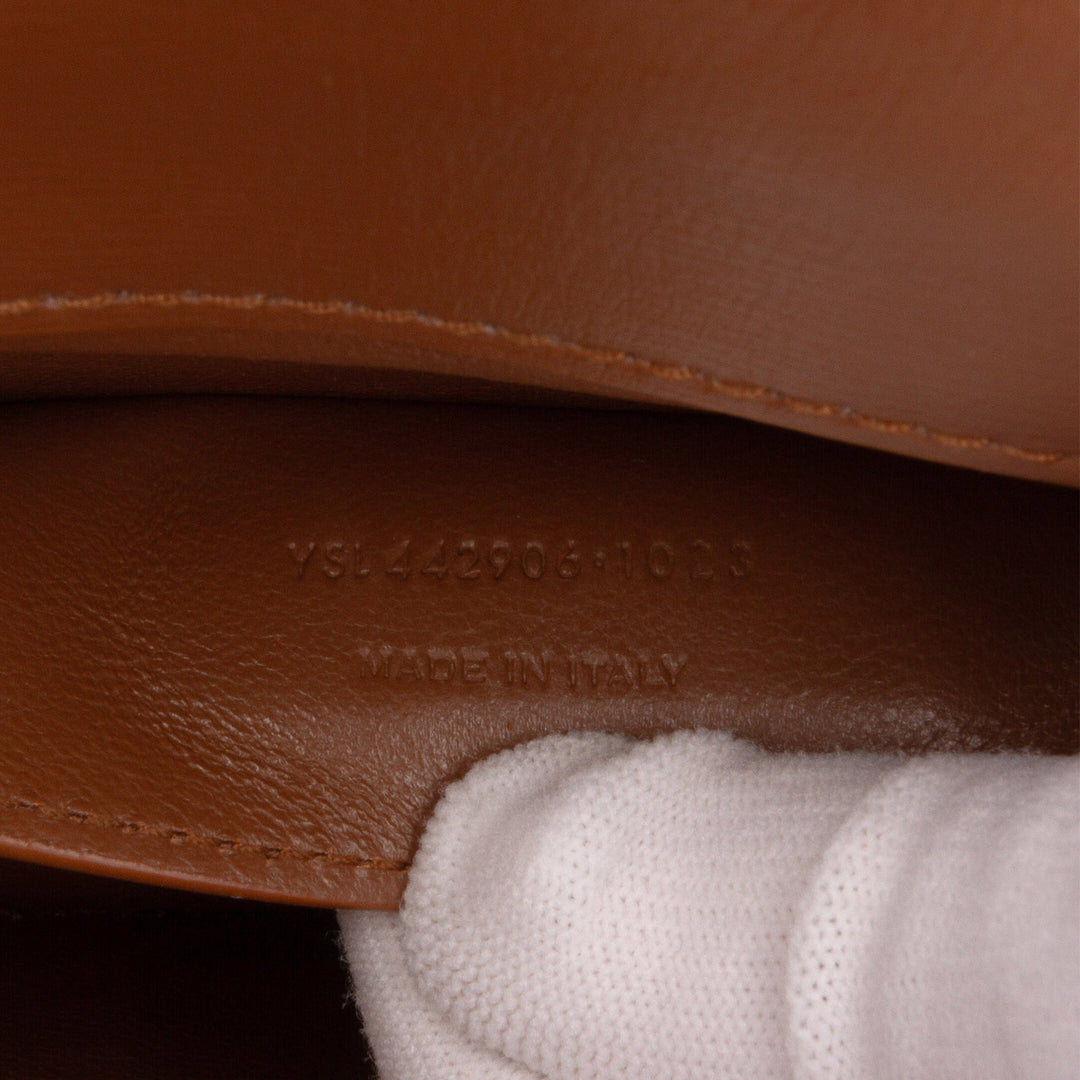 Medium Leather Monogram Sunset Crossbody Brown - Gaby Paris