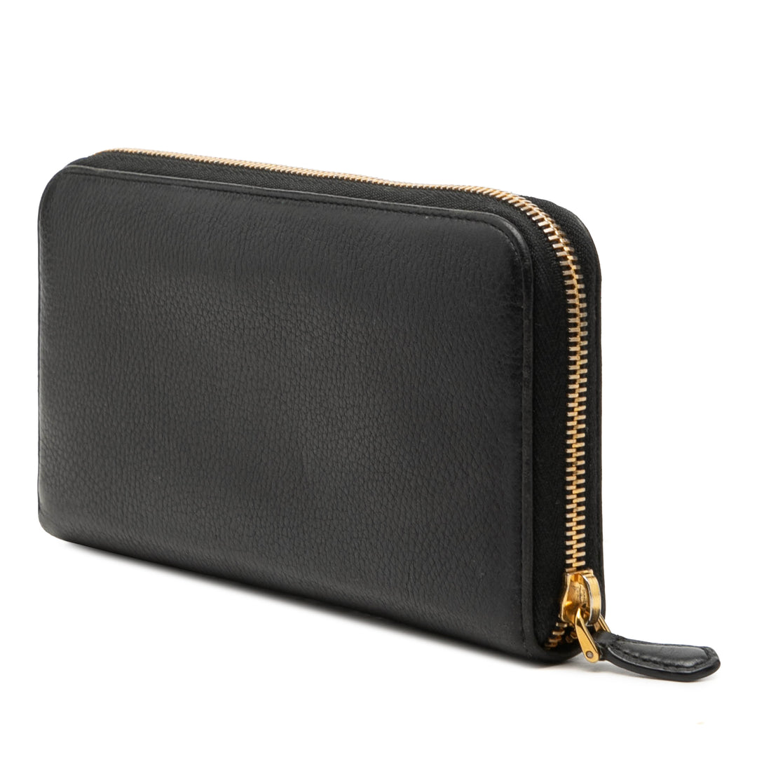 Prada Saffiano Portefeuille long zippé