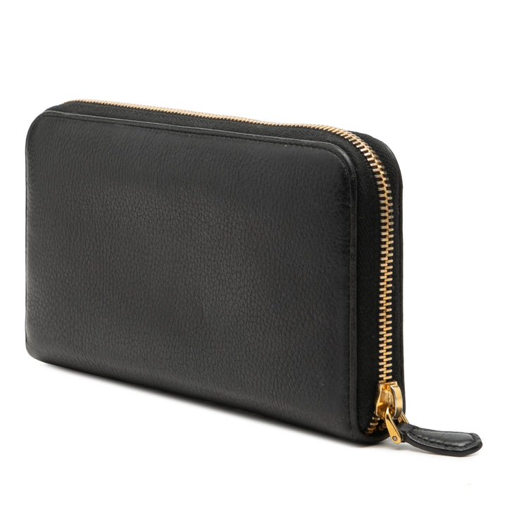 Prada Saffiano Portefeuille long zippé
