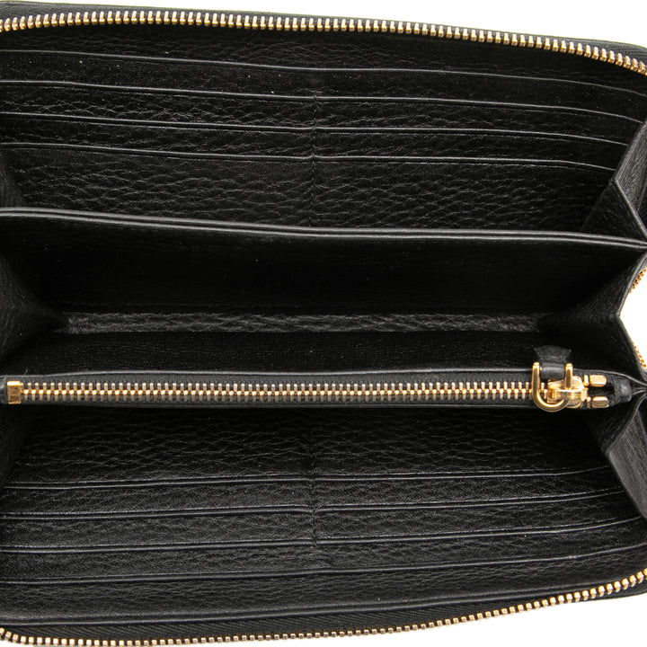 Prada Saffiano Portefeuille long zippé