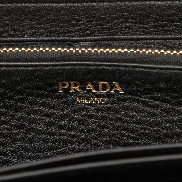 Prada Saffiano Portefeuille long zippé