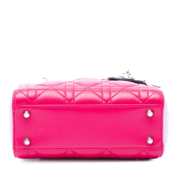 Dior Mini Tricolor Cuir d’agneau Cannage Lady Dior