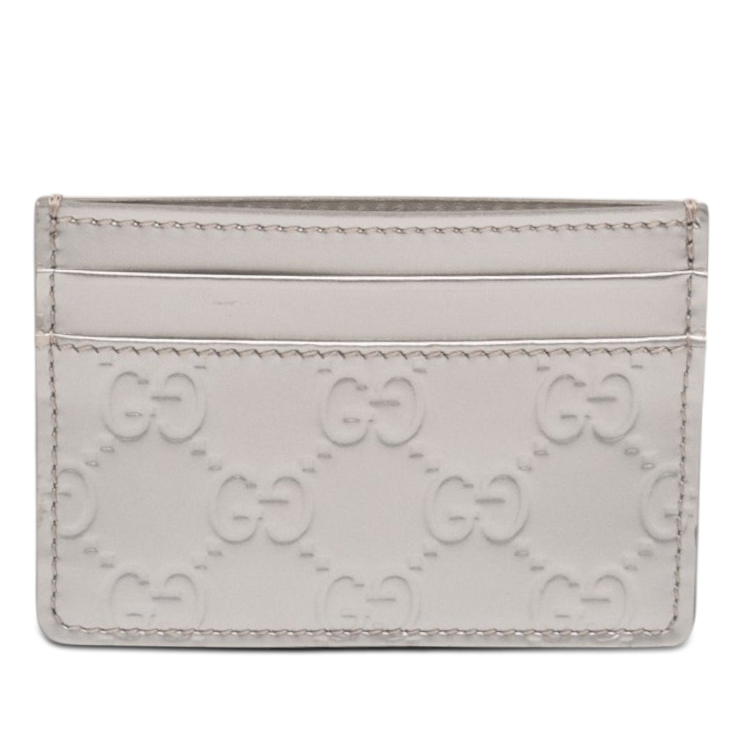 Gucci Cuir verni Guccissima Card Holder