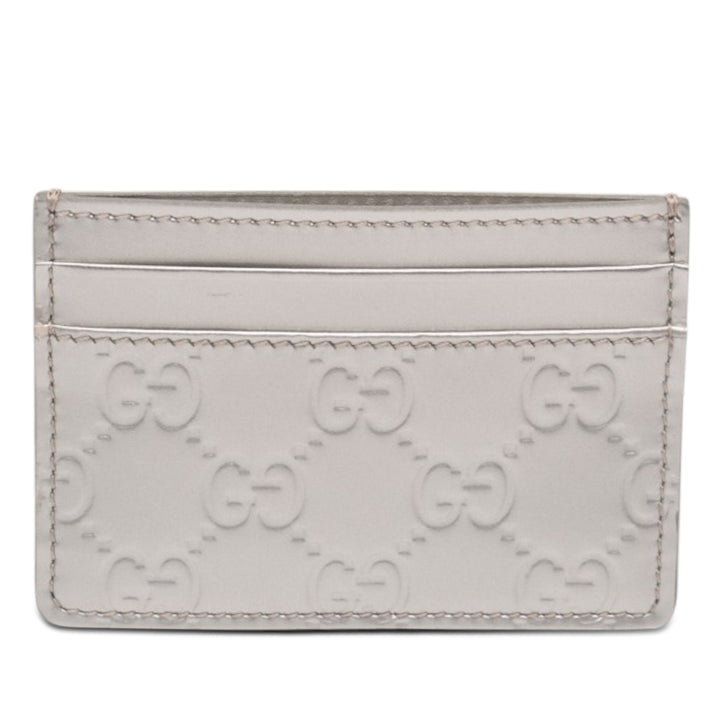Gucci Cuir verni Guccissima Card Holder