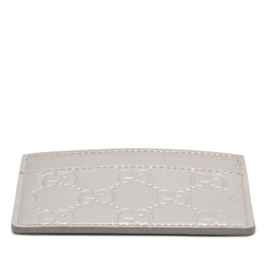 Gucci Cuir verni Guccissima Card Holder