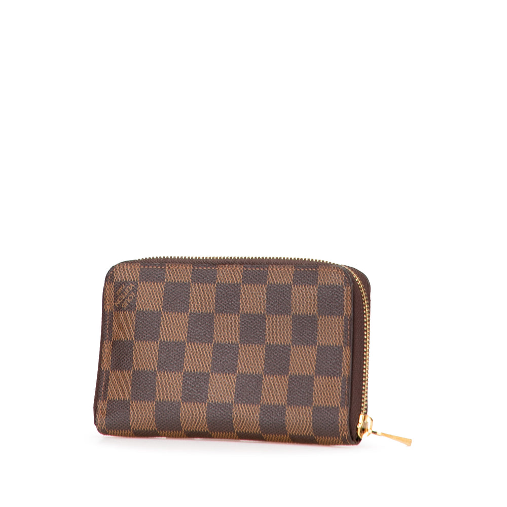 Damier Ebene Zippy Compact Wallet Brown - Gaby Paris
