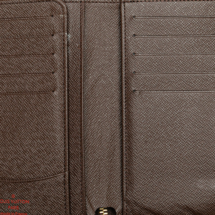 Damier Ebene Zippy Compact Wallet Brown - Gaby Paris