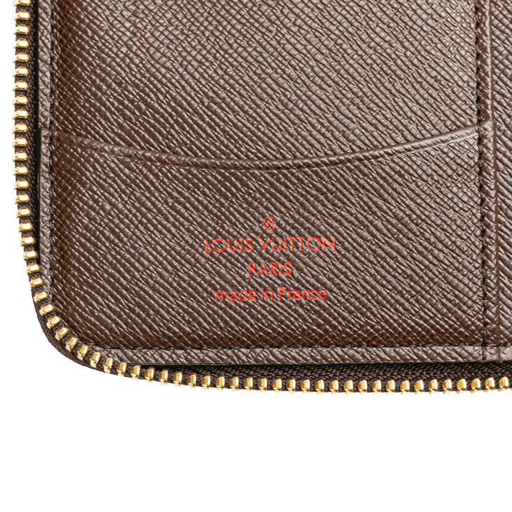 Damier Ebene Zippy Compact Wallet Brown - Gaby Paris