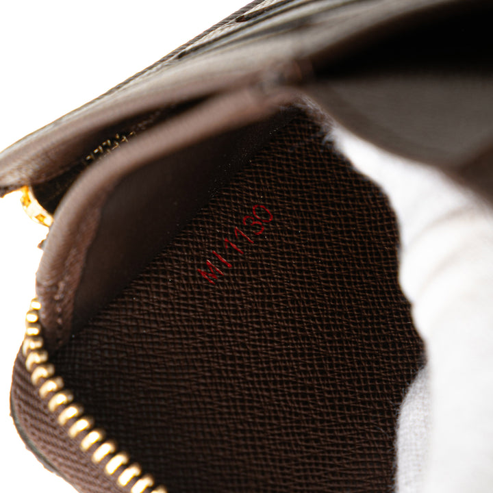 Damier Ebene Zippy Compact Wallet Brown - Gaby Paris