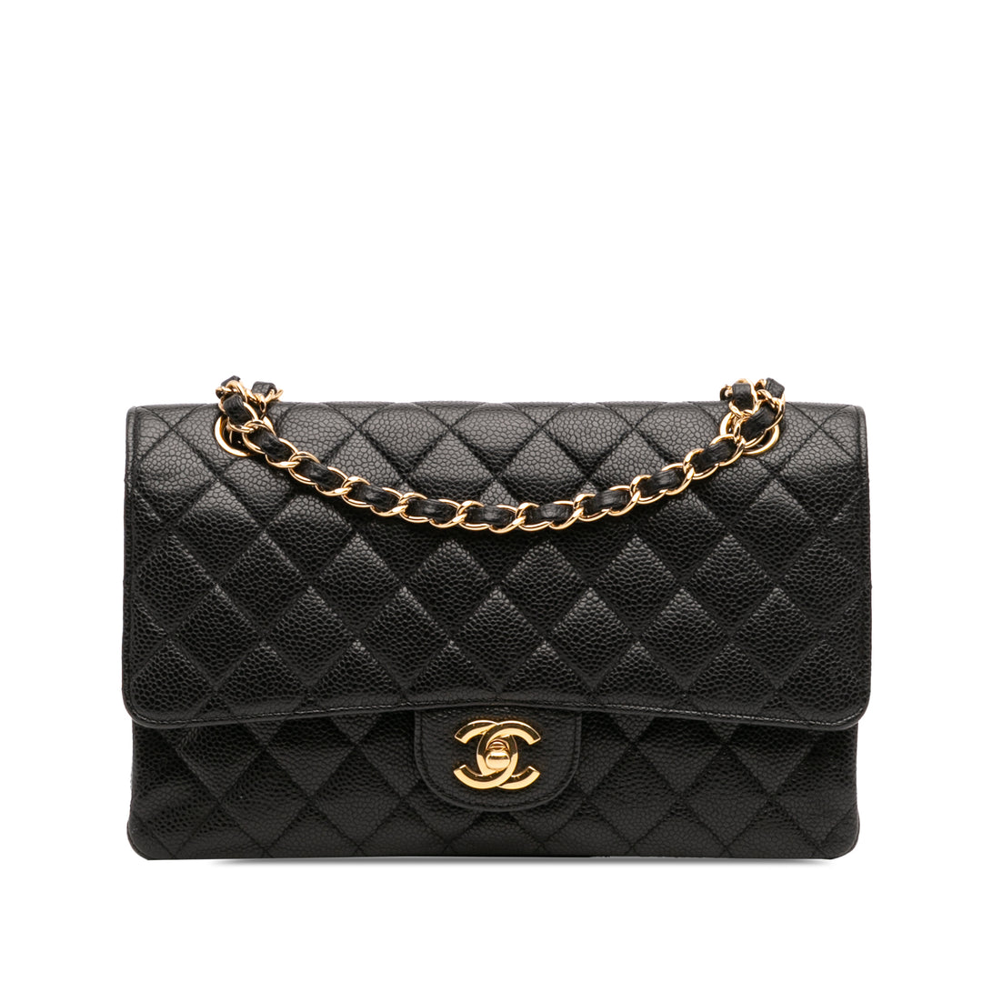 Chanel Medium Classic Caviar Double rabat Noir – GABY PARIS Authentique