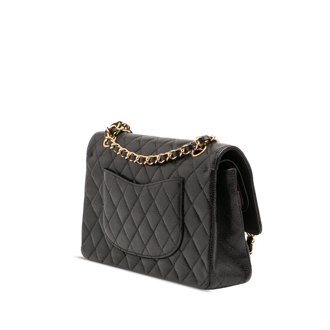 Chanel Medium Classic Caviar Double rabat Noir – GABY PARIS Authentique