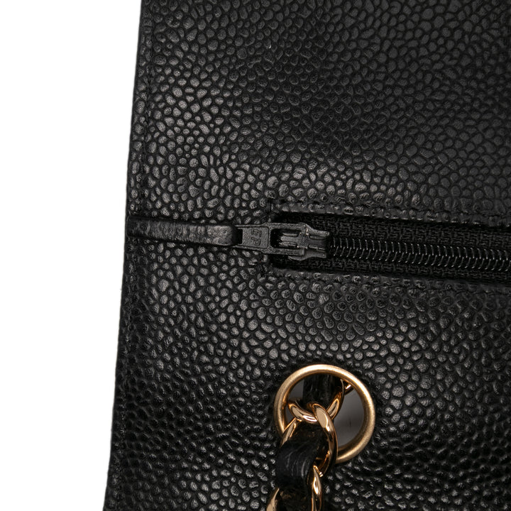 Chanel Medium Classic Caviar Double rabat Noir – GABY PARIS Authentique