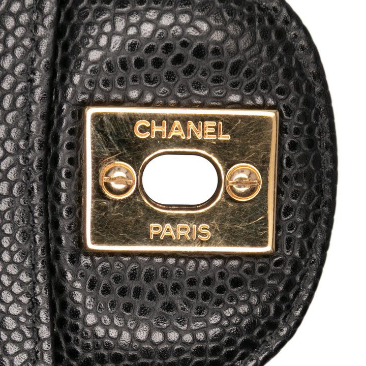 Chanel Medium Classic Caviar Double rabat Noir – GABY PARIS Authentique