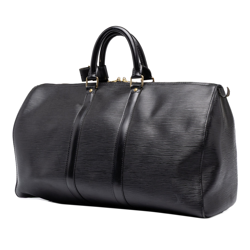 Louis Vuitton Keepall 45 Épi Noir – vue 2 – GABY PARIS