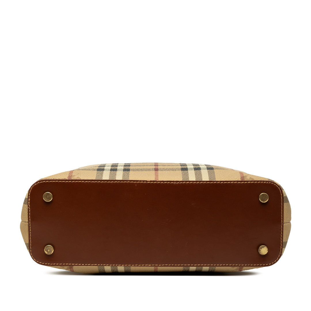 Haymarket Check Cabas Mini Toile enduite Beige