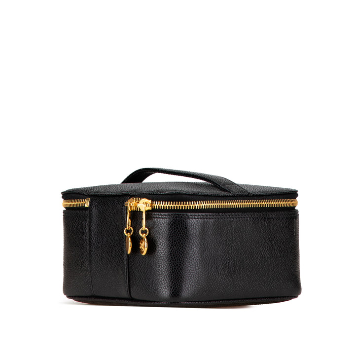 CC Caviar Vanity Case Black - Gaby Paris