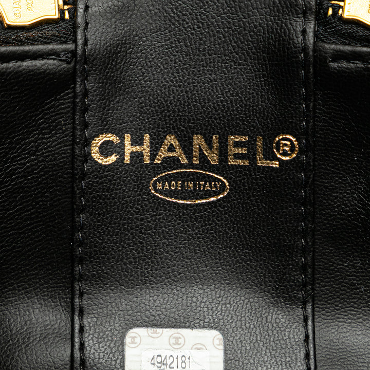 CC Caviar Vanity Case Black - Gaby Paris
