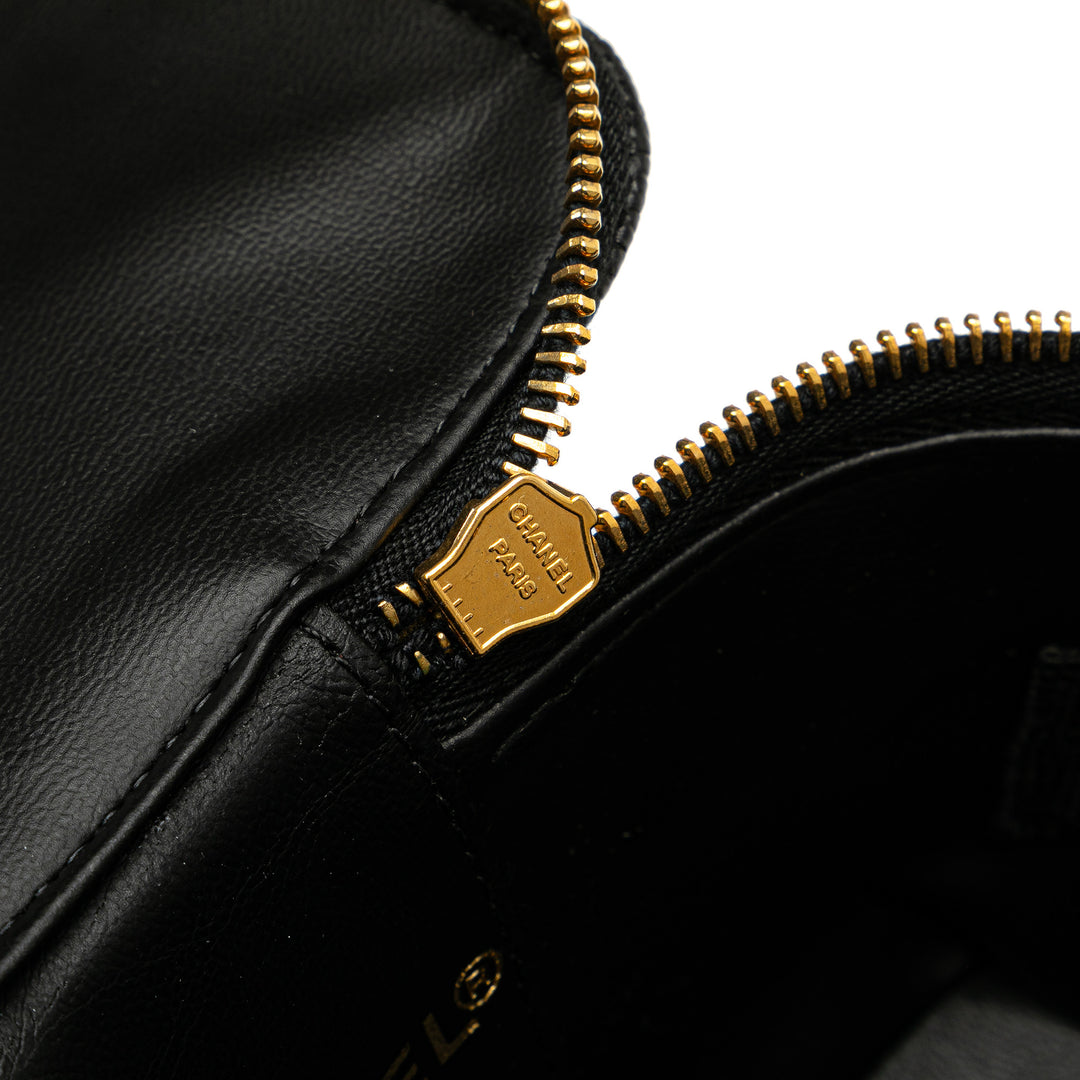 CC Caviar Vanity Case Black - Gaby Paris