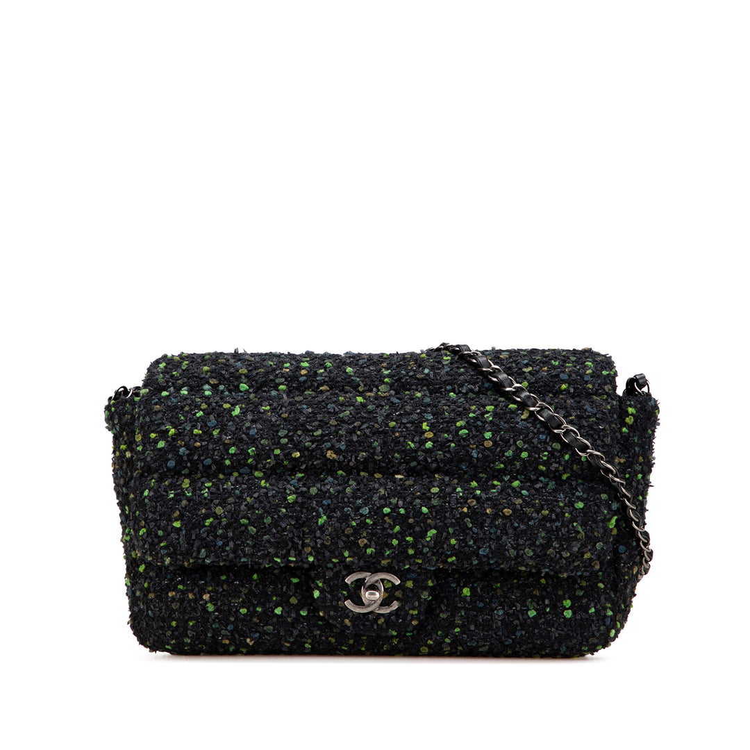 CC Tweed Flap Black - Gaby Paris