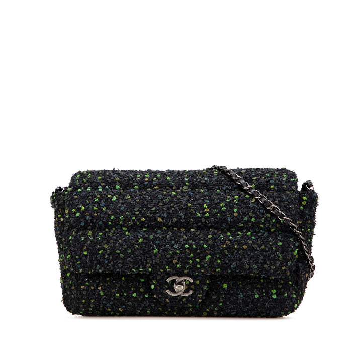 CC Tweed Flap Black - Gaby Paris