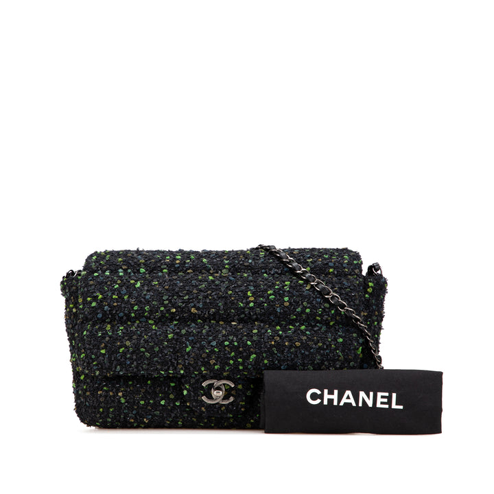 CC Tweed Flap Black - Gaby Paris