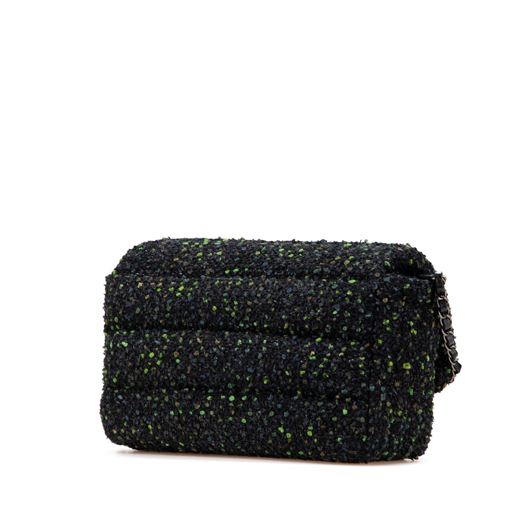 CC Tweed Flap Black - Gaby Paris