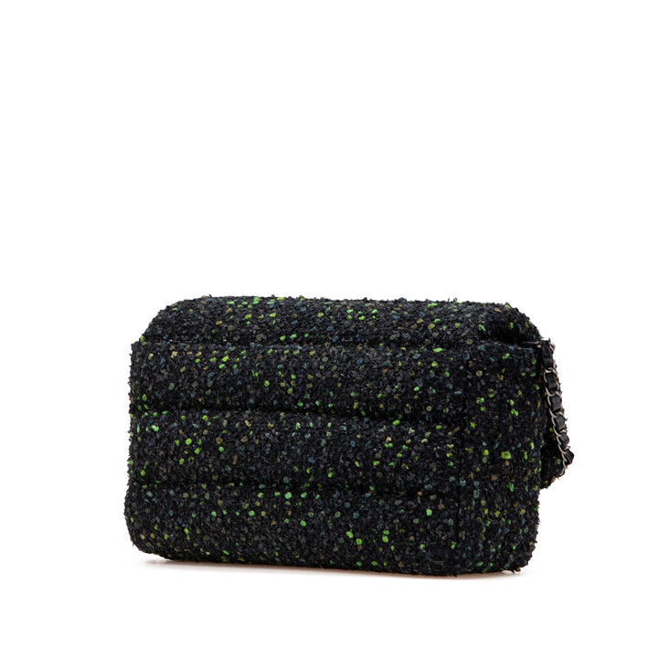 CC Tweed Flap Black - Gaby Paris