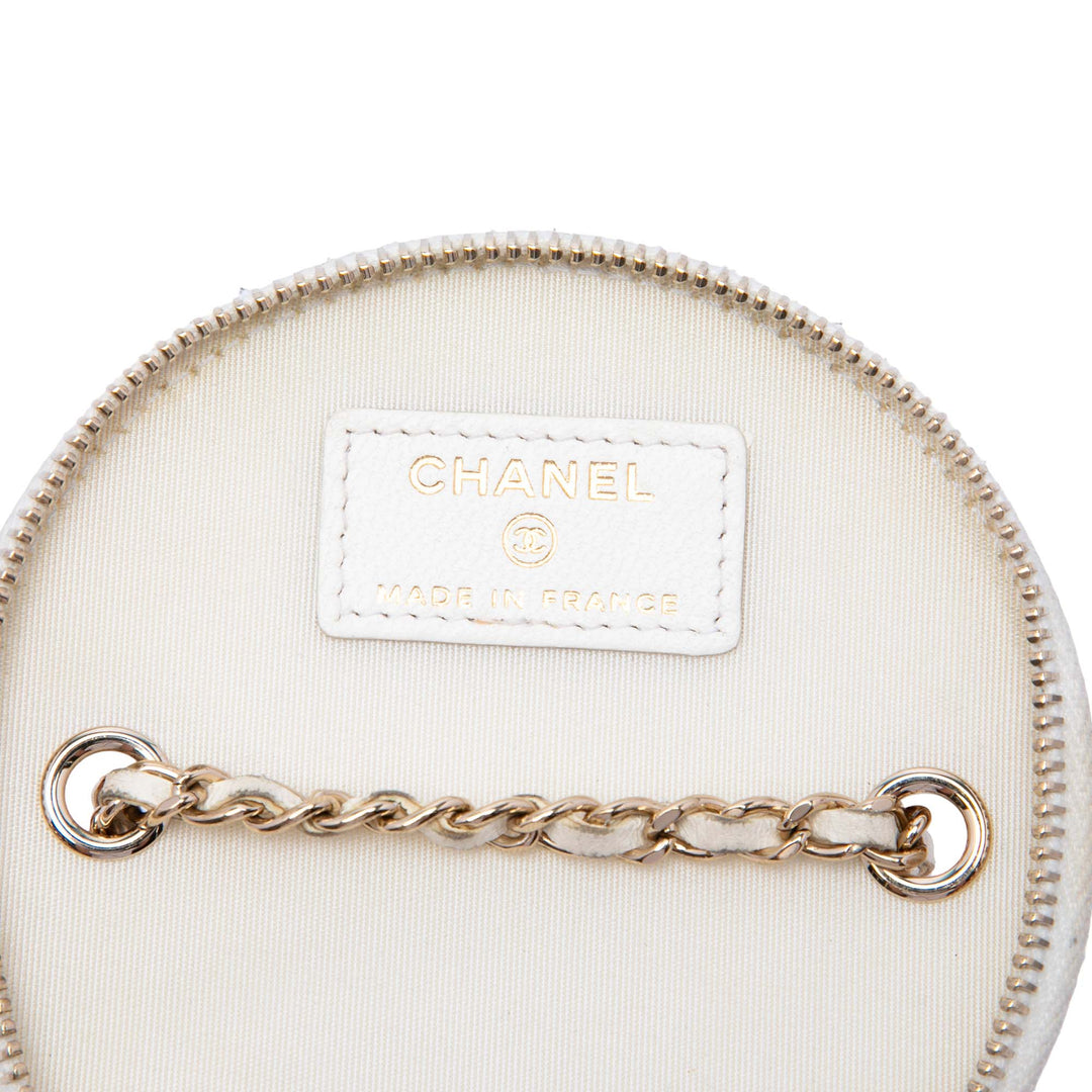 Chanel Matelassé Cuir d’agneau Chain et Charm Vanity