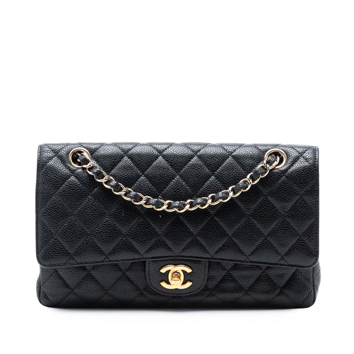 Chanel Medium Classic Caviar Double rabat