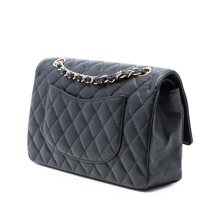 Chanel Medium Classic Caviar Double rabat