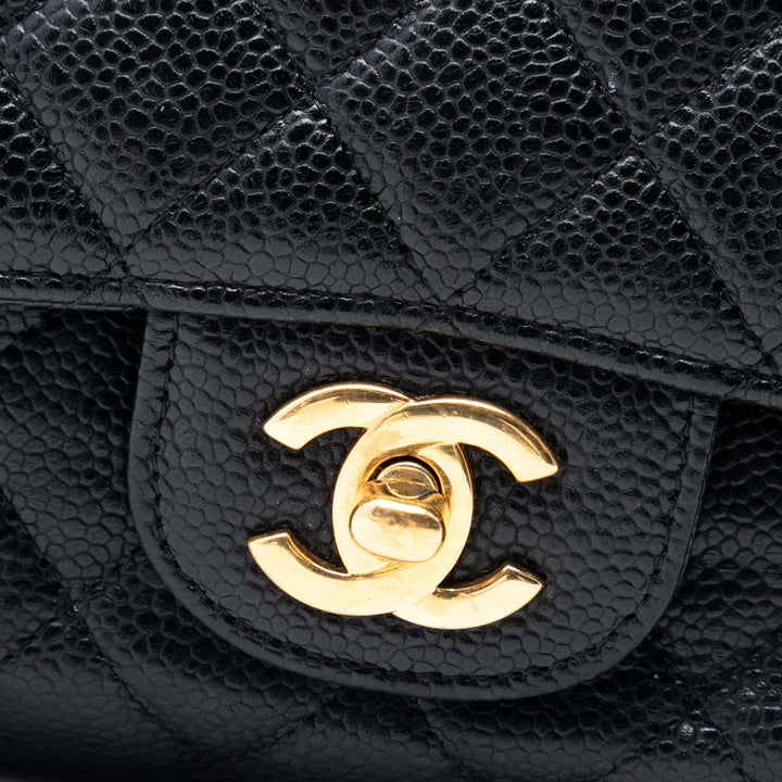 Chanel Medium Classic Caviar Double rabat