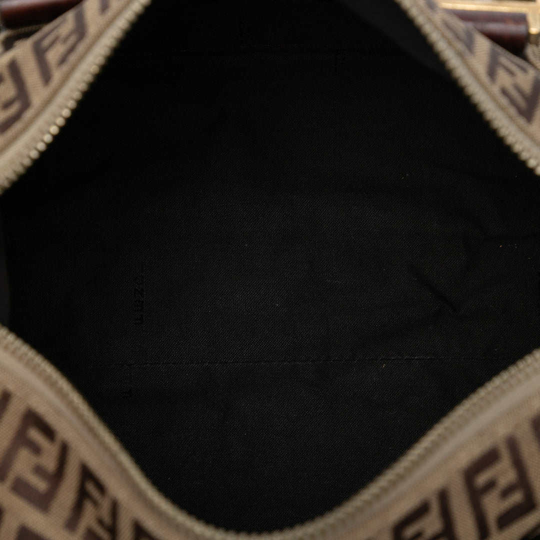 Fendi Small Zucchino Toile Forever Bauletto Boston Sac