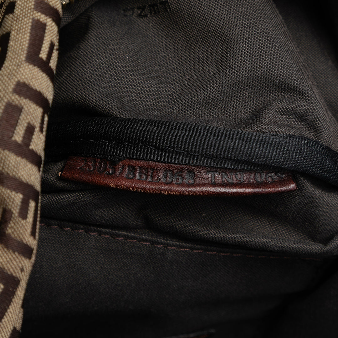 Fendi Small Zucchino Toile Forever Bauletto Boston Sac