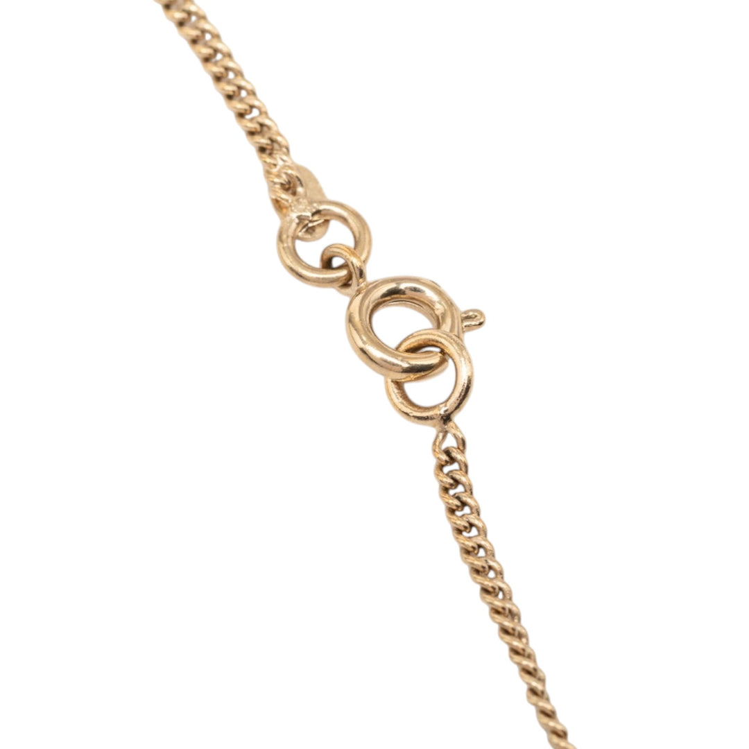 Chanel CC plaqué Perfume Bottle Pendant Collier Métal