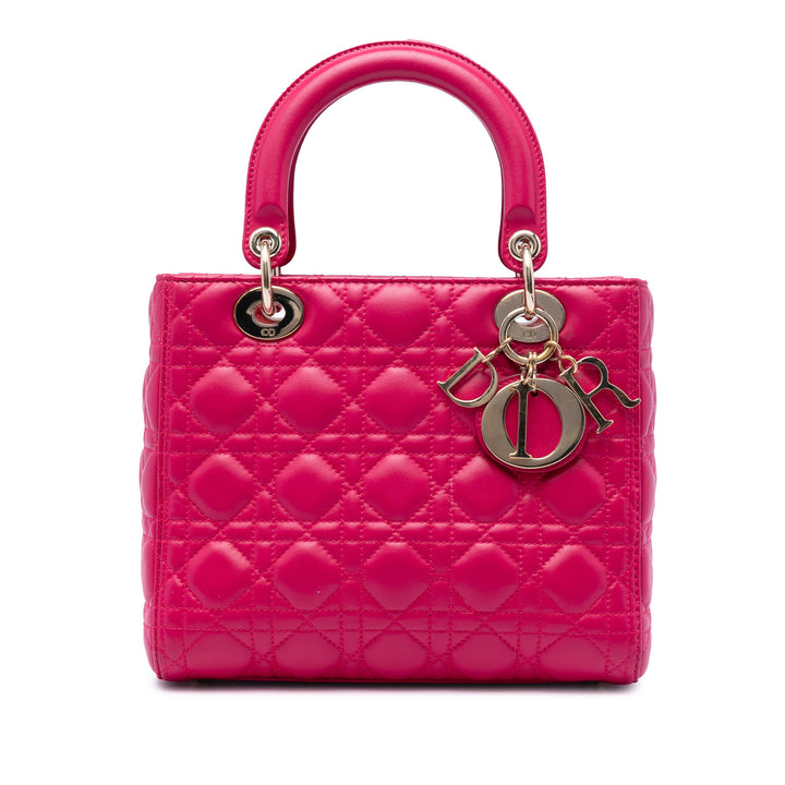 Dior Medium Cuir d’agneau Cannage Lady Dior