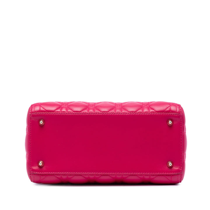 Dior Medium Cuir d’agneau Cannage Lady Dior