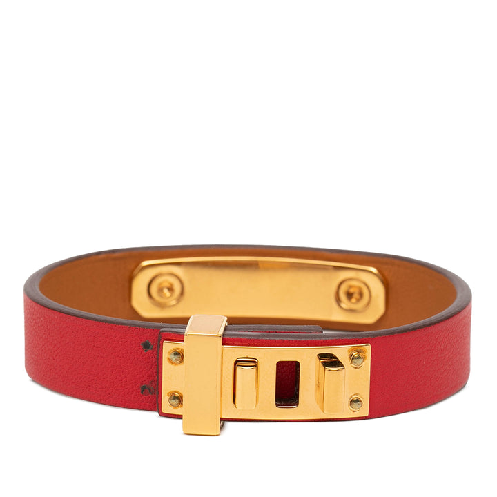 Hermès Narrow As de Coeur Bracelet Cuir Swift