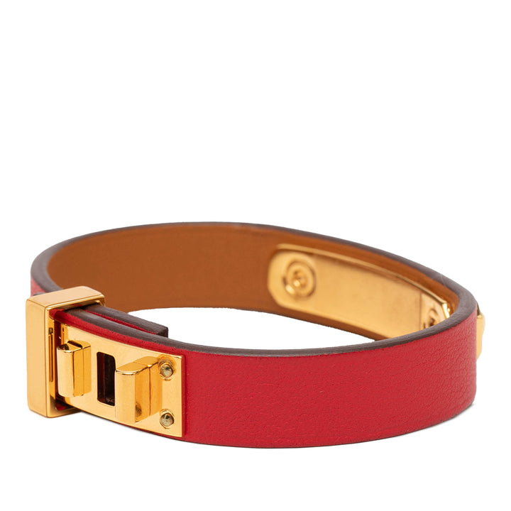Hermès Narrow As de Coeur Bracelet Cuir Swift