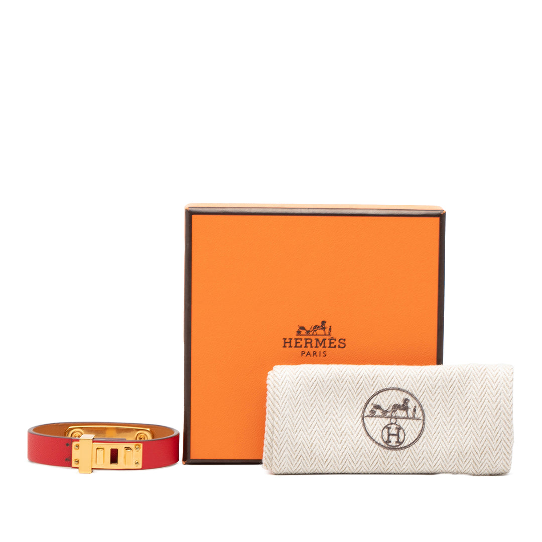 Hermès Narrow As de Coeur Bracelet Cuir Swift