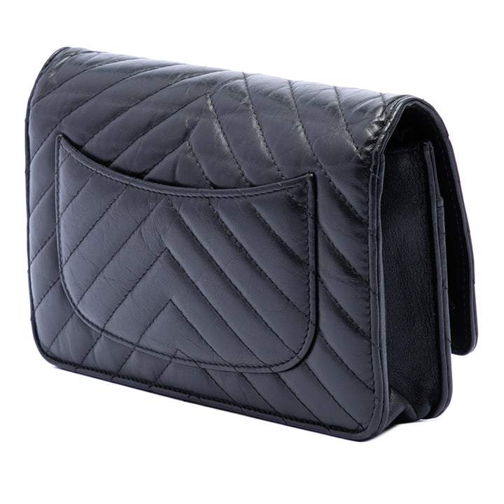 Chanel Reissue 2.55 Chevron vieilli Cuir de veau Wallet on Chain