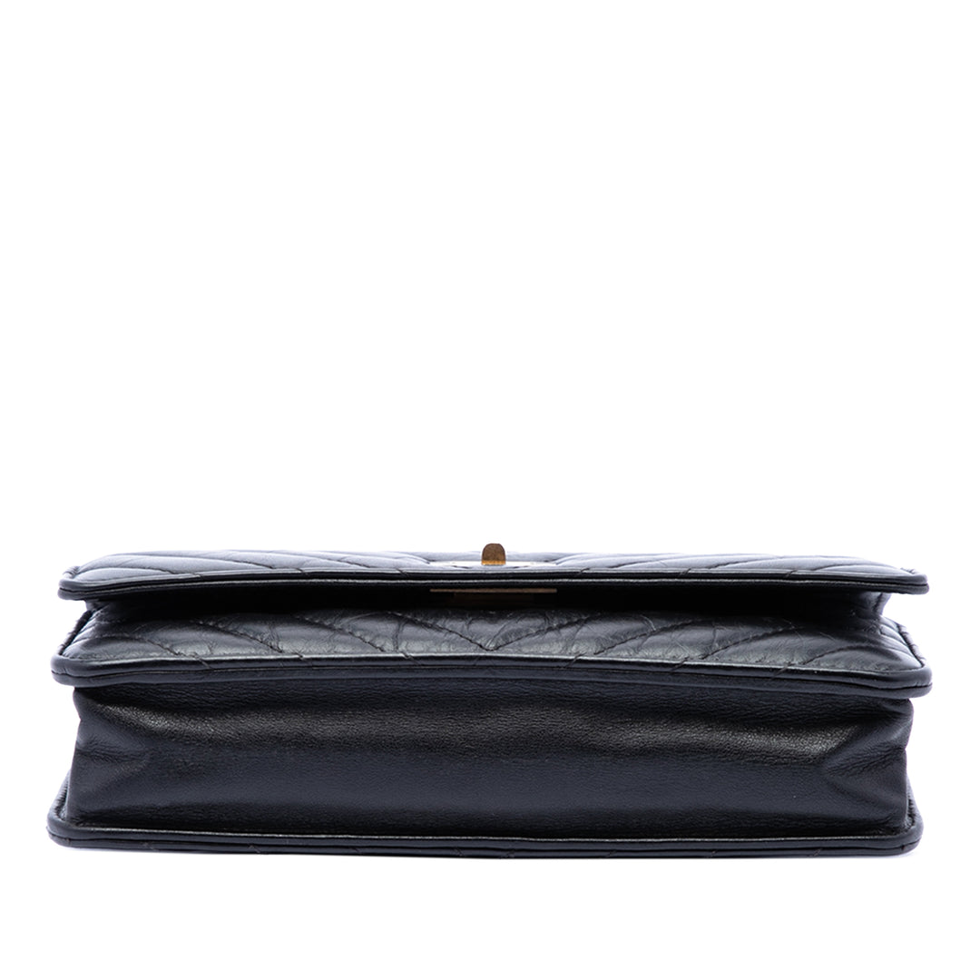 Chanel Reissue 2.55 Chevron vieilli Cuir de veau Wallet on Chain