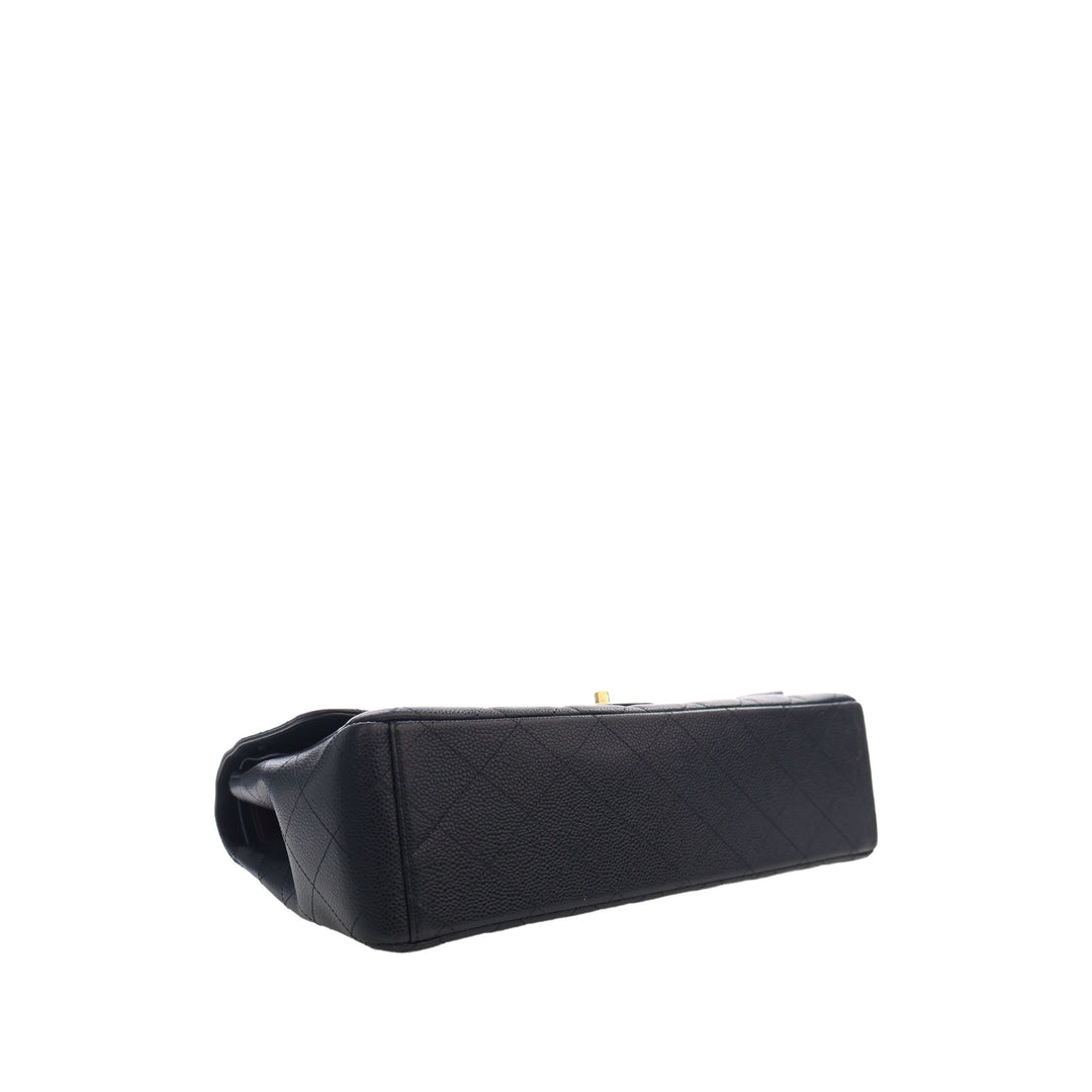 Chanel Sac porté épaule Classic Double rabat Maxi Cuir caviar Noir – vue 14 – GABY PARIS