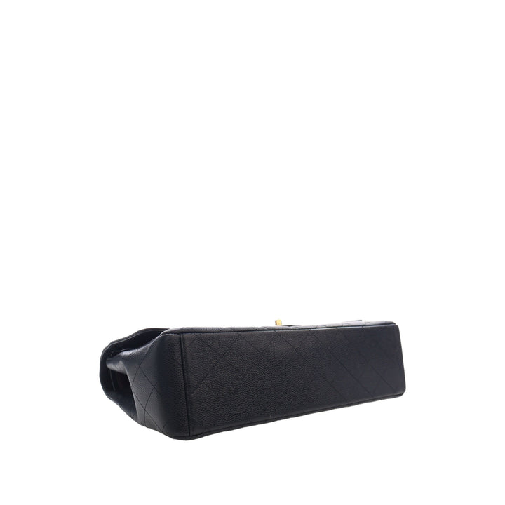 Chanel Sac porté épaule Classic Double rabat Maxi Cuir caviar Noir – vue 14 – GABY PARIS