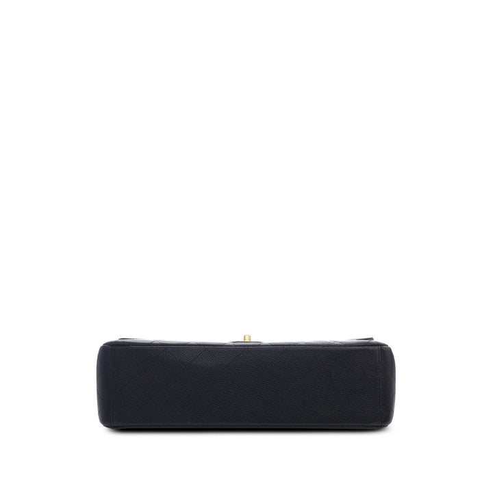 Chanel Sac porté épaule Classic Double rabat Maxi Cuir caviar Noir – vue 3 – GABY PARIS
