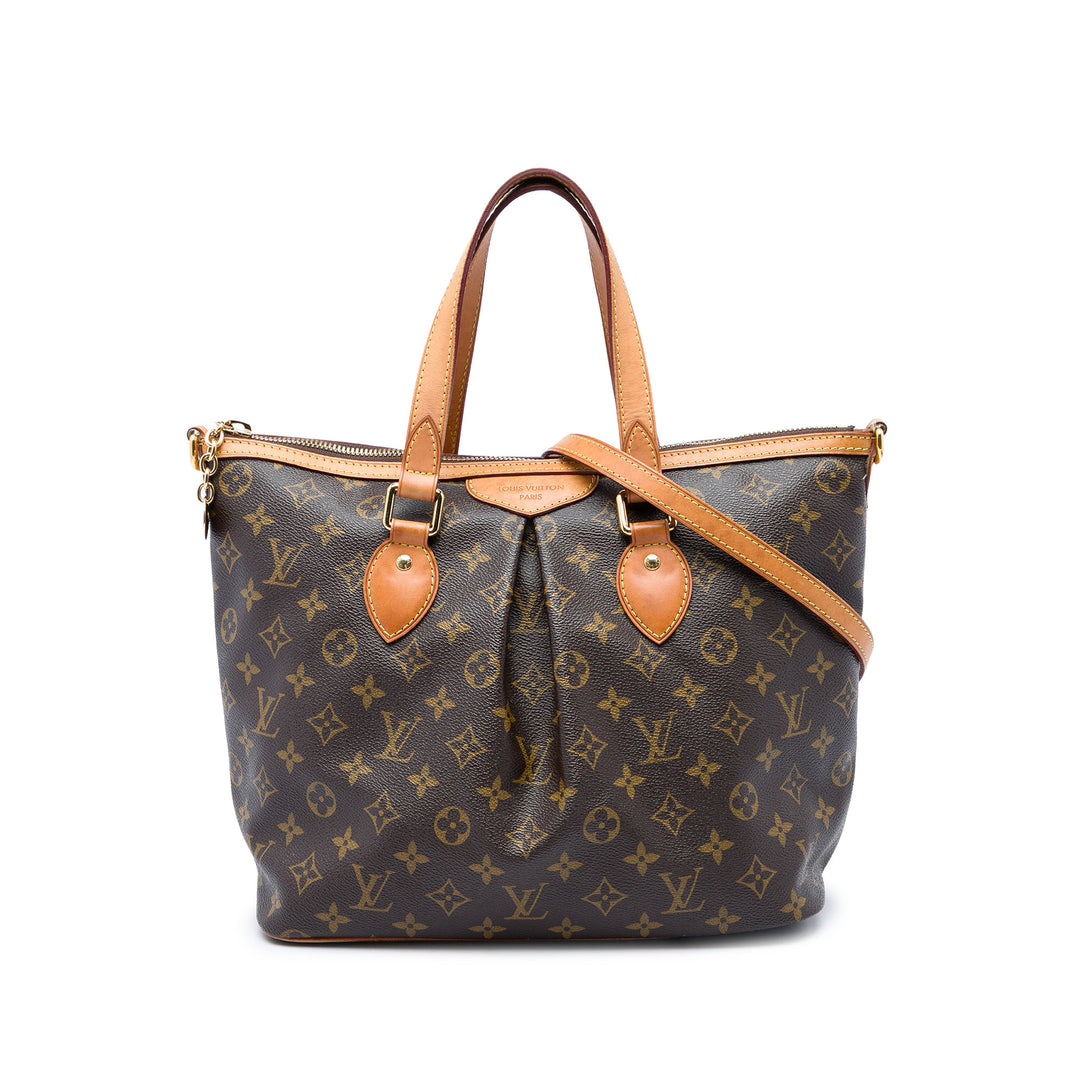 Louis Vuitton Sac à main Palermo Monogram PM Marron – vue principale – GABY PARIS