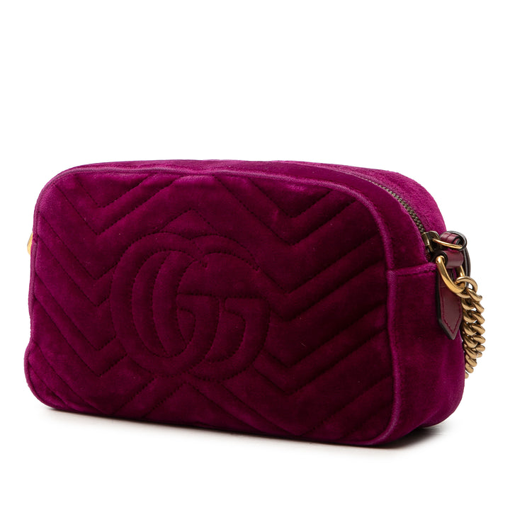 Gucci GG Marmont Matelasse Sac Petit Violet – vue 2 – GABY PARIS