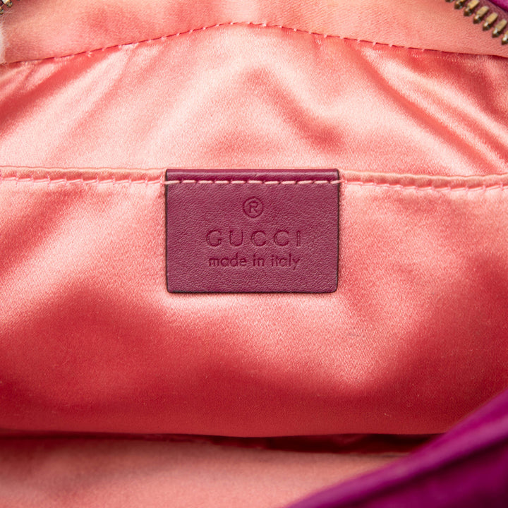 Gucci GG Marmont Matelasse Sac Petit Violet – vue 5 – GABY PARIS