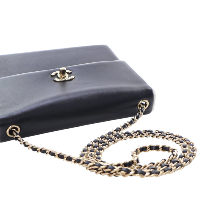 Chanel CC Bicolor Cuir de veau Square Frame à rabat