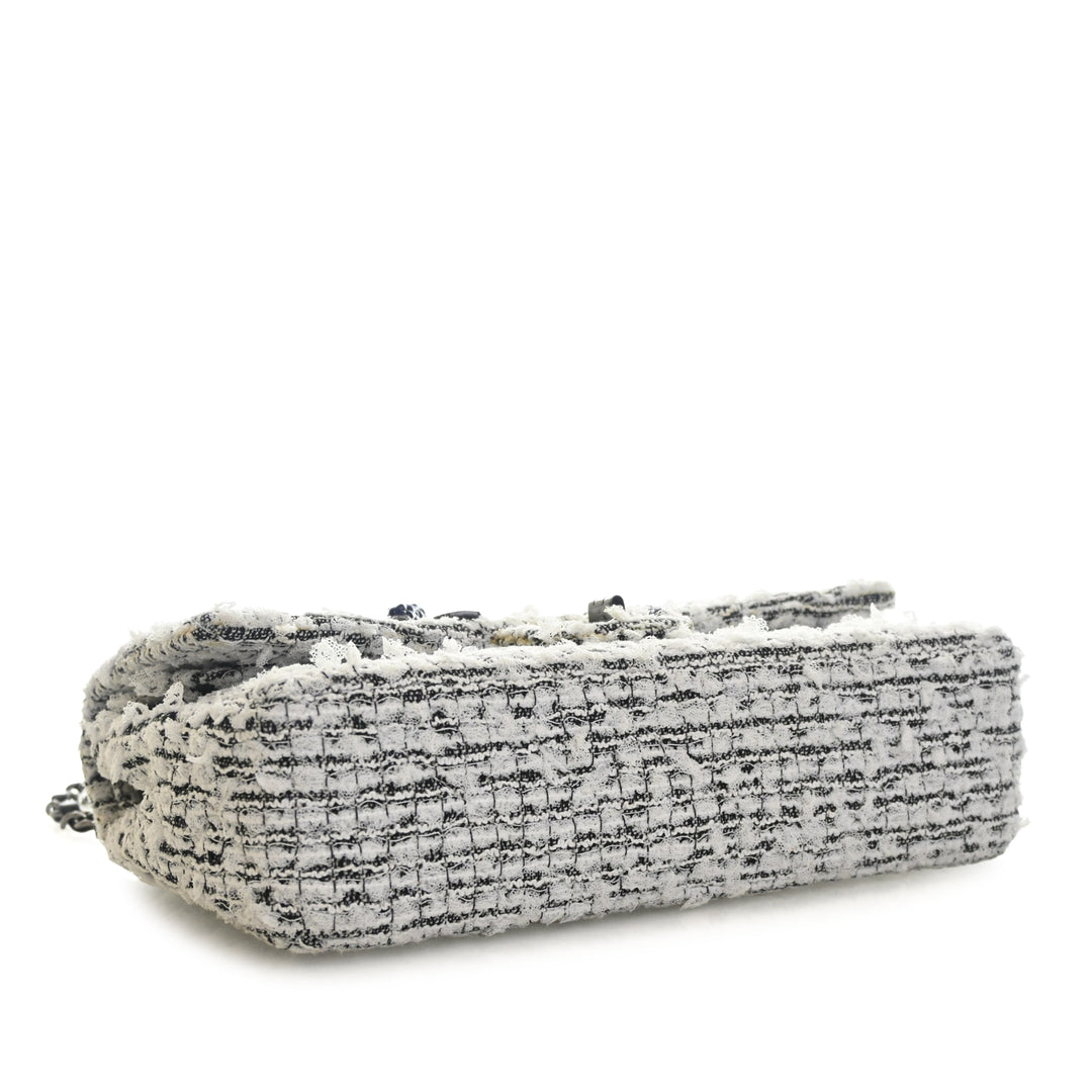Chanel Mini Tweed Garden Party Reissue 2.55 Double rabat 224