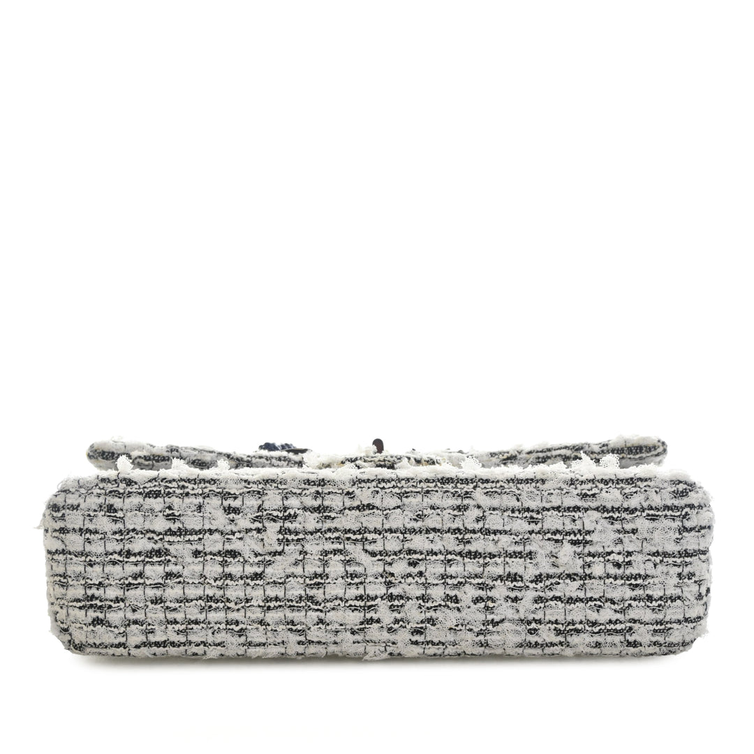 Chanel Mini Tweed Garden Party Reissue 2.55 Double rabat 224